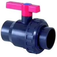Cepex 36728 Ø110 ``uniblock´´ Ball Valve Female Solvent Socket Seating Joints Hdpe O-rings Epdm Zilver