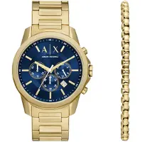 Armani Exchange Analoog horloge donkerblauw / goud