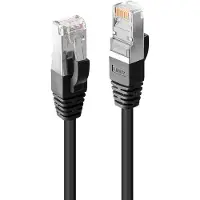 Lindy 45608 RJ45 Netwerkkabel, patchkabel CAT 6 S/FTP 15.00 m Zwart 1 stuk(s)