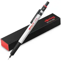 Rotring 500 vulpotlood | 0,5 mm Grafiet HB Lead | | Witte zeshoekige kunststof huls en metalen grip met antislip structuur