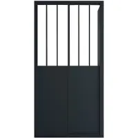 Vente-unique Douchescherm met schuifdeur - 100 x 80 x 195 cm - URBANIK