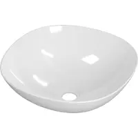 Ink Tekno Opzetwastafel 42x42cm Keramiek - Glans Wit - 8718835039400 - Rond, Vierkant - Wastafels, Opzetwastafels