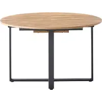 Beliani ALEXANDRINA - Uitschuifbare eettafel - Bruin - 120/160 x 120 cm - MDF