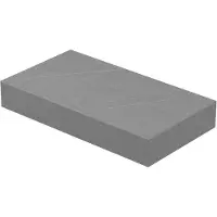 Ink Blocq Fonteinplateau 40x22cm Keramische Slab - Zonder Uitsparing - Armani Grey Mat - 8718835159313 - Wastafels, Fonteinen, Topbladen