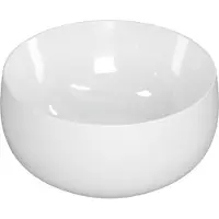 Ink Disko Opzetwastafel 40x18cm Keramiek - Glans Wit - 8718835039448 - Rond - Wastafels, Opzetwastafels