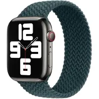 Apple Gevlochten solobandje voor de Watch | 38/40/41/42 mm - Maat 4 - Rainforest