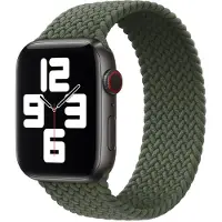 Apple Gevlochten solobandje voor de Watch | 44/45/46/49 mm - Maat 11 - Inverness Green
