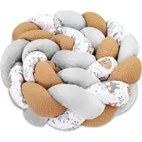 Totsy Baby Cuddly Cushion Children's Cushion Decoration 150 cm – Fluffy Decorative Cushion Children's Room Children's Cushion Decorative Cushion Braided Cotton Minky Deer Grey