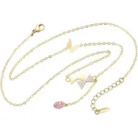 NAEMI Ketting goud / rosa