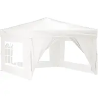 vidaXL Partytent inklapbaar met zijwanden 3x3 m wit