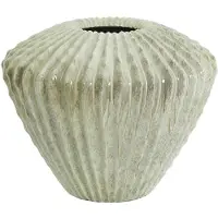 Light & Living vaas CACTI van steen met glans mintgroen - Ø55x45 cm