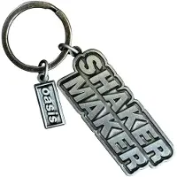 Rock Off Oasis - Shakermaker Decca Logo Charm Sleutelhanger - Zilverkleurig