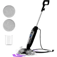 TurboTronic AquaVac AQV700 Stoomreiniger Vloer – Elektrische - Dweil - Stoomdweil met Dubbele Pads – Krachtige 1200W Stoomreiniger voor Alle Harde Vloeren