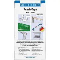Weicon Reparatietape – 3,5 m x 5 cm – wit – waterdicht
