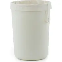 Normann Copenhagen Hide Laundry Basket Cotton Liner wasmandzak Off White