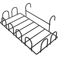 Dnntunk Balkon Droogrek - Multifunctioneel - Schoenen Droogrek - Vensterbank Droogrek - Kledinghanger - voor Zowel Binnen Als Buiten - Zwart