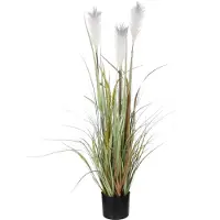Mica Decorations Pluimgras Kunstplant - H115 x Ø45 cm - Met pot