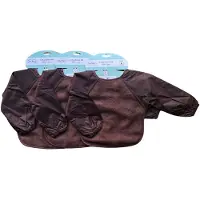 Silly billyz Fleece small Longsleeve Bibs Choco 3 Stuks