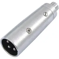 Omnitronic Adapter Cinch(F)/XLR(M), Audio-adapters, Zilver