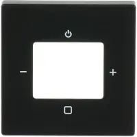 Busch-Jaeger centrale bedieningsknop, artikelnummer 8252-885-101, voor Busch-radio, met de aanduiding "Radio", zwart mat, 1 stuk.