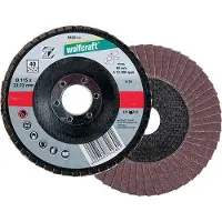Wolfcraft - Slijplamellenschijf voor metaal, korund, Ø 115 mm, 40 - 8425000