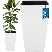 KOTARBAU Luxe Witte Plantenbak met Inzetstuk 32,5x61cm - Modern Design
