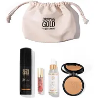 Sosu Dripping Gold | The Glow Edit Gift Set - Zelfbruiner - Bronzer - Lipolie - Wonder Water - Tas - Vegan