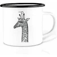 Ligarti Mok emaille - good view / giraffe en prairiehond -