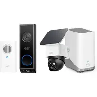 Eufy Security S340 SoloCam - 360° buitencamera + HomeBase 3 + E340 deurbel incl Gong- Bundelvoordeel