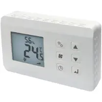 2Heat hygrostaat en thermostaat met fan aansturing, opbouw, 230V Optima DHT