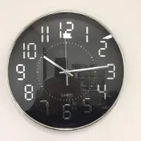 Quartz Wandklok DIGI ZWART Modern Design