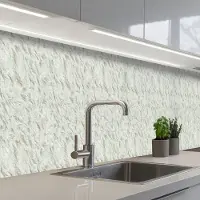 KitchenYeah Keuken achterwand 400x60 cm - Spatscherm zelfklevend Groen - Muur - Ruw - Muurbeschermer - Spatwand fornuis