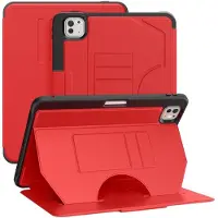 Mobigear Tablethoes geschikt voor Apple iPad Pro 11 Inch (2025) Hoes | Magnetic Folio Bookcase + Stylus Houder - Rood
