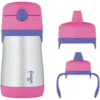 Thermos Foogo Kinder Drinkfles met Rietje & Set - 290ml