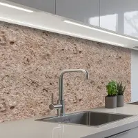 KitchenYeah Keuken achterwand 100x60 cm - Spatscherm zelfklevend Muur - Beschadigd - Erosie - Poreus - Muurbeschermer - Spatwand fornuis