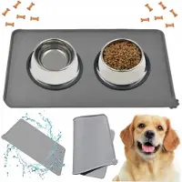 Velan Antislip Siliconen Mat voor Honden- en Kattenbakken - Waterdicht & Groot