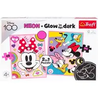 Trefl Disney Minnie Mouse Puzzel 2-in-1 30+48 Stukjes - Glow in the Dark