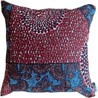 Maame Tumi Kussenhoes | Leuk cadeau | Kussenhoes 40x40| Handgemaakt in Ghana | Fairtrade sierkussenhoes | Sierkussenhoes | Kleurrijke kussenhoes