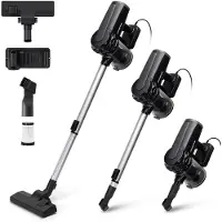 Aigostar Titan - Steelstofzuiger - Stofzuiger zonder Zak - 6M Snoer - 16kPa Krachtige Zuigkracht - 600W - 1 L Stofbak - Geschikt voor Dierenharen - Zwart