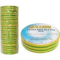 Lexton 2x Isolatietape PVC Groen-Geel 19mm x 25m