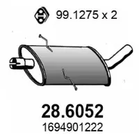 ASSO 28.6052 Uitlaat middendemper