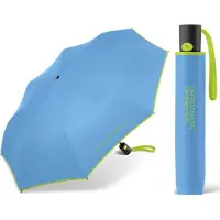 Benetton Automatische Paraplu met Contrasterende Rand