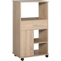 HOMCOM Keukenkast Voor Magnetron - Magnetron - Keukenkast - Keukenkastje - Dressoir Kasten - Dressoir - Dressoirs - Keukenkast Voor Magnetron - Keuken Kast - Keuken - Kast - Opbergkasten - Opbergrek