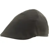 Faustmann Waxpet Flatcap gewaxte katoenen pet bruin maat 56