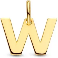 The Jewelry Collection Geelgouden Hanger letter W 4023474