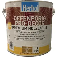 Herbol Offenporig Pro Decor - Solventgedragen lak voor hout ( 3 in 1) - Zijdeglans - 2.50 L - Oker