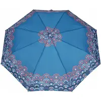 Parasol Automatische Paraplu "Turquoise Schilderijen" - Winddicht & Opvouwbaar