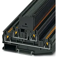 Phoenix Contact 3211888 Zekeringsdoorvoerklem 6.2 mm Push-Lock-veeraansluiting Zwart 50 stuk(s) Piece