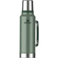 Stanley Classic Legendary Thermosfles 1.4L Houdt 40 Uur Warm, 35 Uur Koud - Lekvrij - Vaatwasserbestendig - BPA-Vrij - Voor Koffie, Thee en Meer - Roestvrijstalen Thermoskan - Matte Black