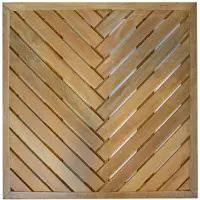 Intergard Vlondertegel 100x100cm hardhout (visgraat)